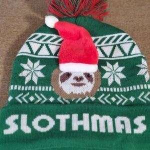 Sloth Christmas hat